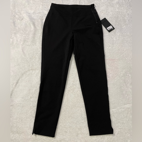 NWT 90 Degree By Reflex Black Stretch Pants With Side Zipper Size Small. Golf - Picture 2 of 16